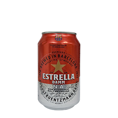 Estrella Non Alcoholic Beer 330ml Can